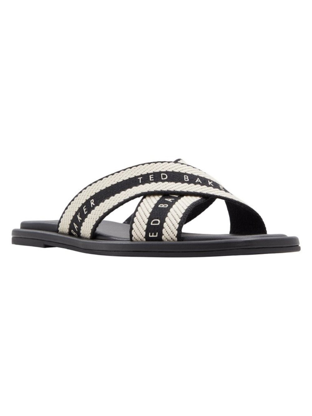Ted Baker Women's Criss- Cross Logo Flat Sandal Sz.8.5